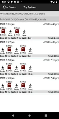 BusBuddy Ottawa android App screenshot 1