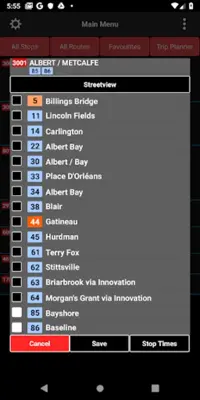 BusBuddy Ottawa android App screenshot 2