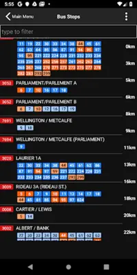 BusBuddy Ottawa android App screenshot 5